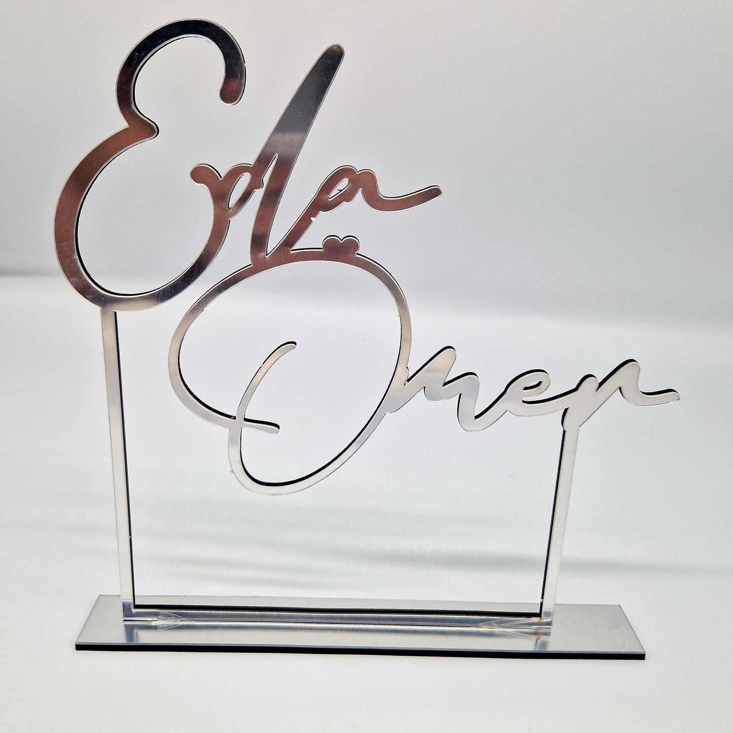 Support prénom en doré ou argenté