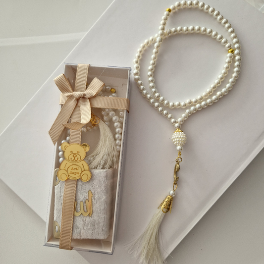 Caja de Tasbih con mini Corán