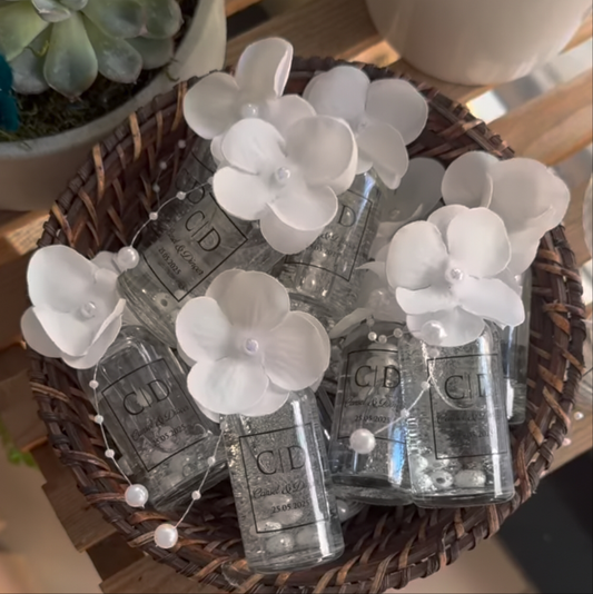 Fiole en verre - Perlée