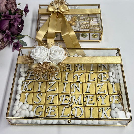Juego de 2 preciosas cajas para una propuesta de matrimonio única