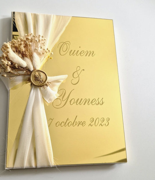 Libro de visitas de plexiglás