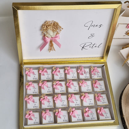 Boîte de chocolats - Fleuries